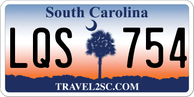 SC license plate LQS754