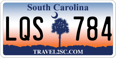 SC license plate LQS784