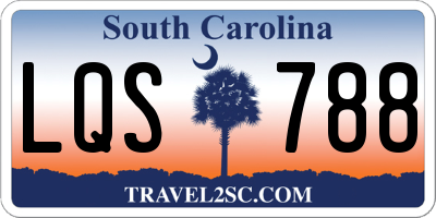 SC license plate LQS788