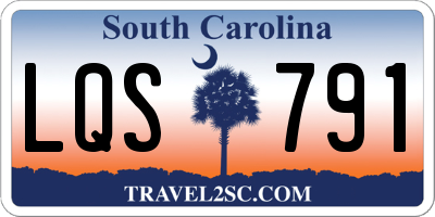 SC license plate LQS791