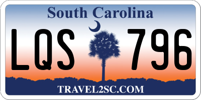 SC license plate LQS796