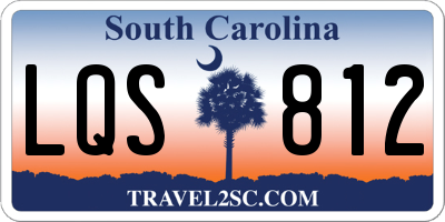 SC license plate LQS812