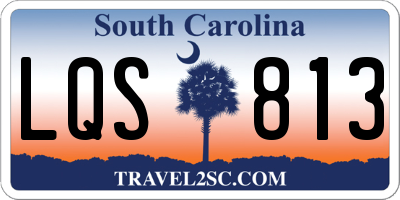 SC license plate LQS813