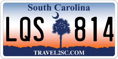 SC license plate LQS814