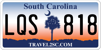 SC license plate LQS818