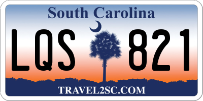 SC license plate LQS821