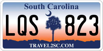 SC license plate LQS823