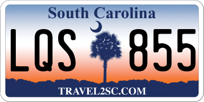 SC license plate LQS855