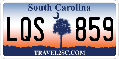 SC license plate LQS859