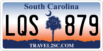SC license plate LQS879