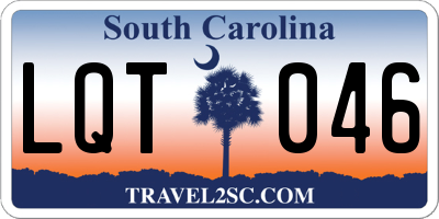 SC license plate LQT046