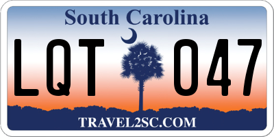 SC license plate LQT047
