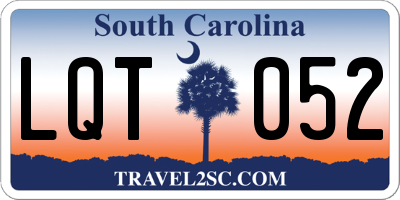 SC license plate LQT052