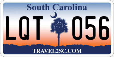 SC license plate LQT056