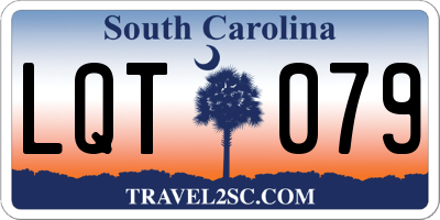 SC license plate LQT079