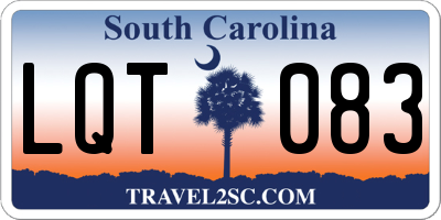 SC license plate LQT083