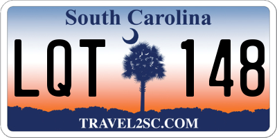 SC license plate LQT148