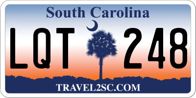 SC license plate LQT248