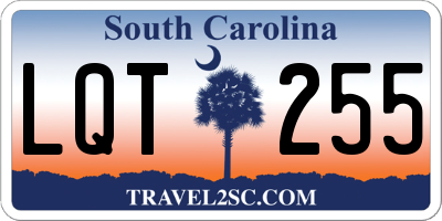 SC license plate LQT255