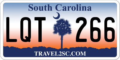 SC license plate LQT266