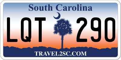 SC license plate LQT290