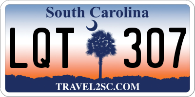 SC license plate LQT307