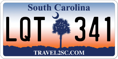 SC license plate LQT341