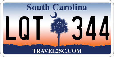 SC license plate LQT344