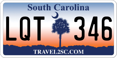 SC license plate LQT346