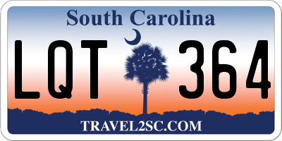SC license plate LQT364
