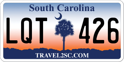 SC license plate LQT426