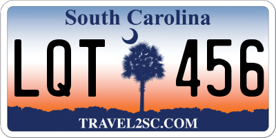 SC license plate LQT456
