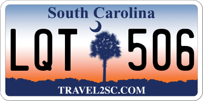 SC license plate LQT506