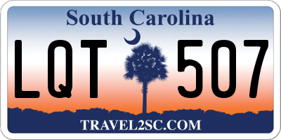 SC license plate LQT507