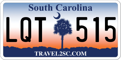 SC license plate LQT515