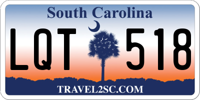 SC license plate LQT518