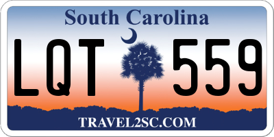SC license plate LQT559