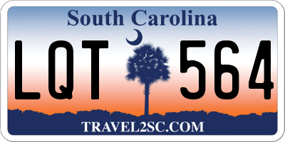 SC license plate LQT564