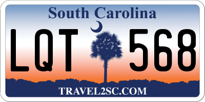 SC license plate LQT568