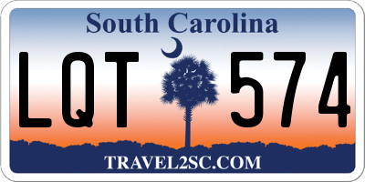 SC license plate LQT574