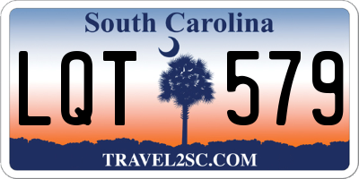 SC license plate LQT579