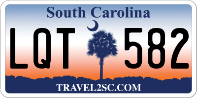 SC license plate LQT582