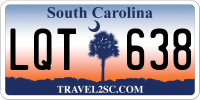 SC license plate LQT638