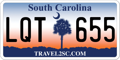 SC license plate LQT655