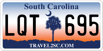 SC license plate LQT695