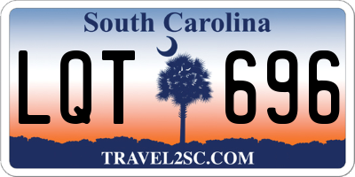 SC license plate LQT696