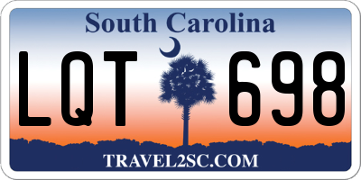 SC license plate LQT698