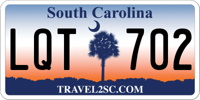 SC license plate LQT702