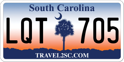 SC license plate LQT705