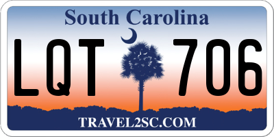 SC license plate LQT706